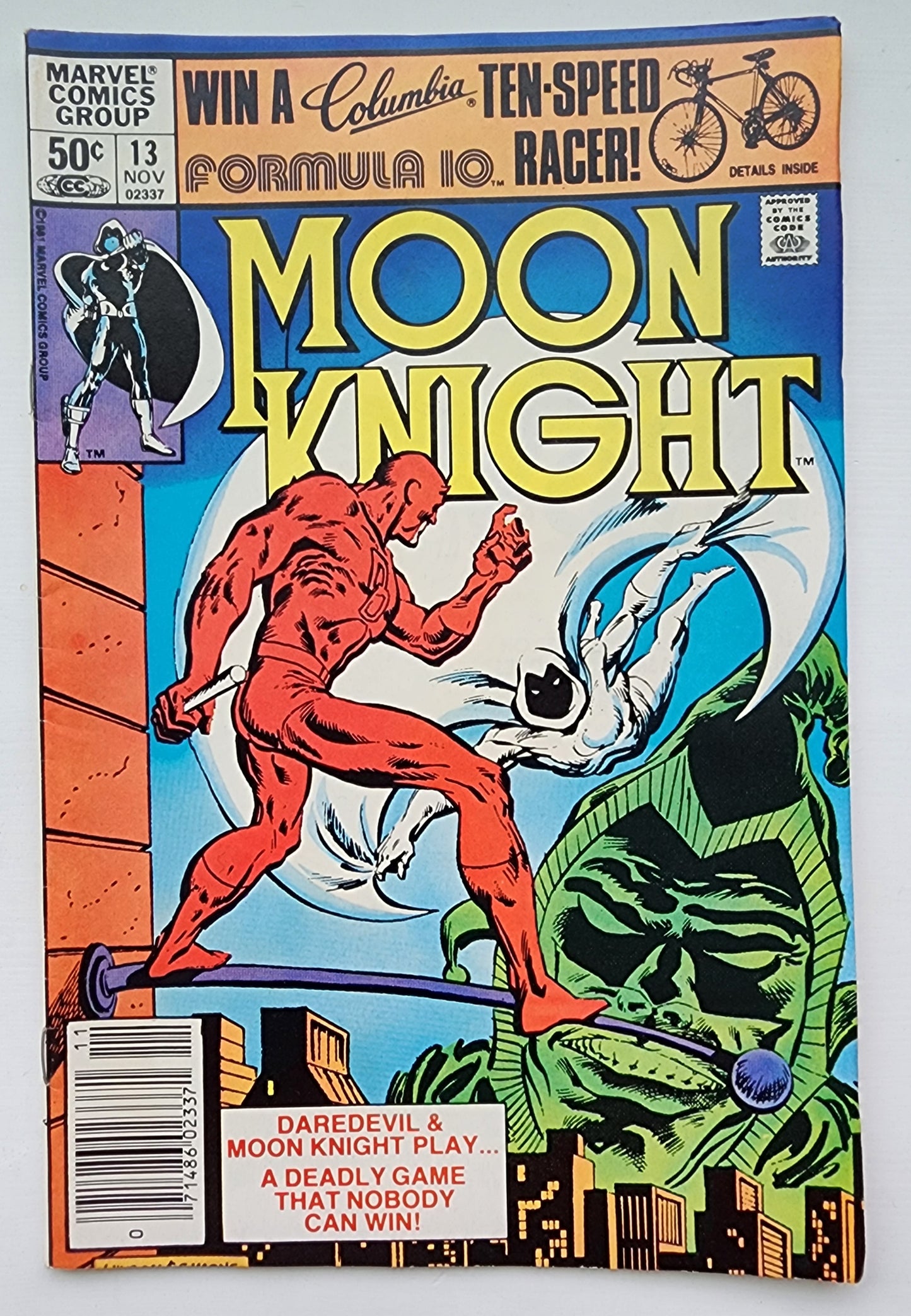 MOON KNIGHT #13 1981 NEWSSTAND Moon Knight MARVEL COMICS