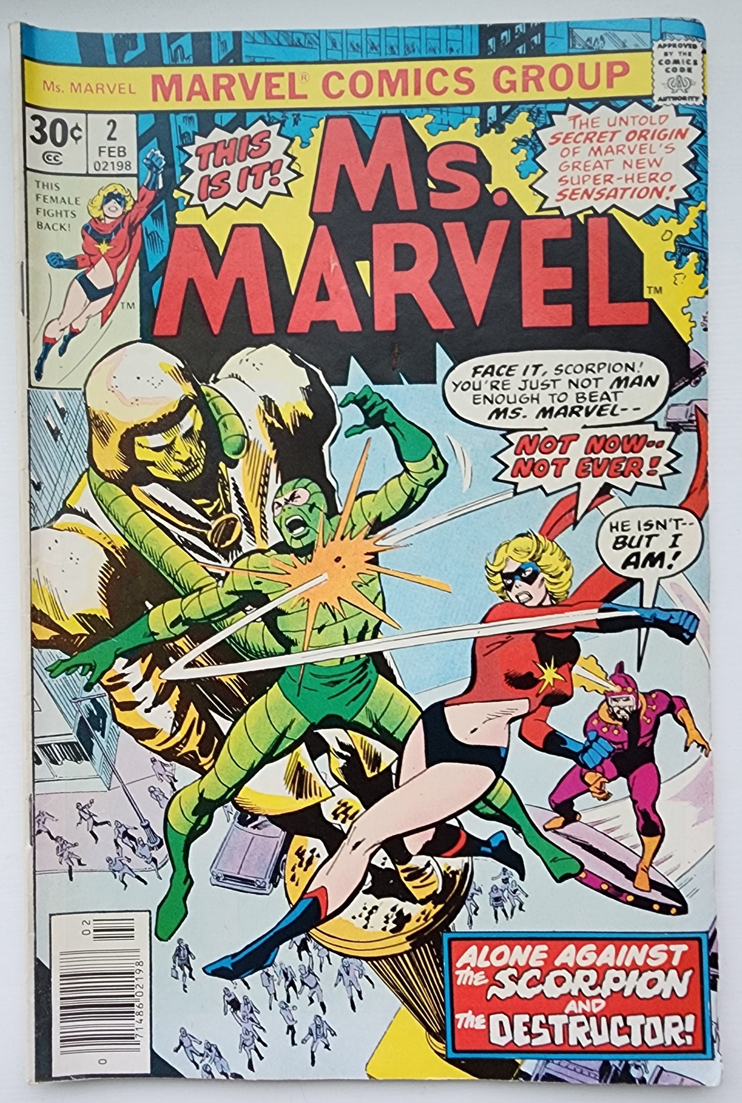MS MARVEL #2 1977 (ORIGIN MS MARVEL) Ms Marvel MARVEL COMICS