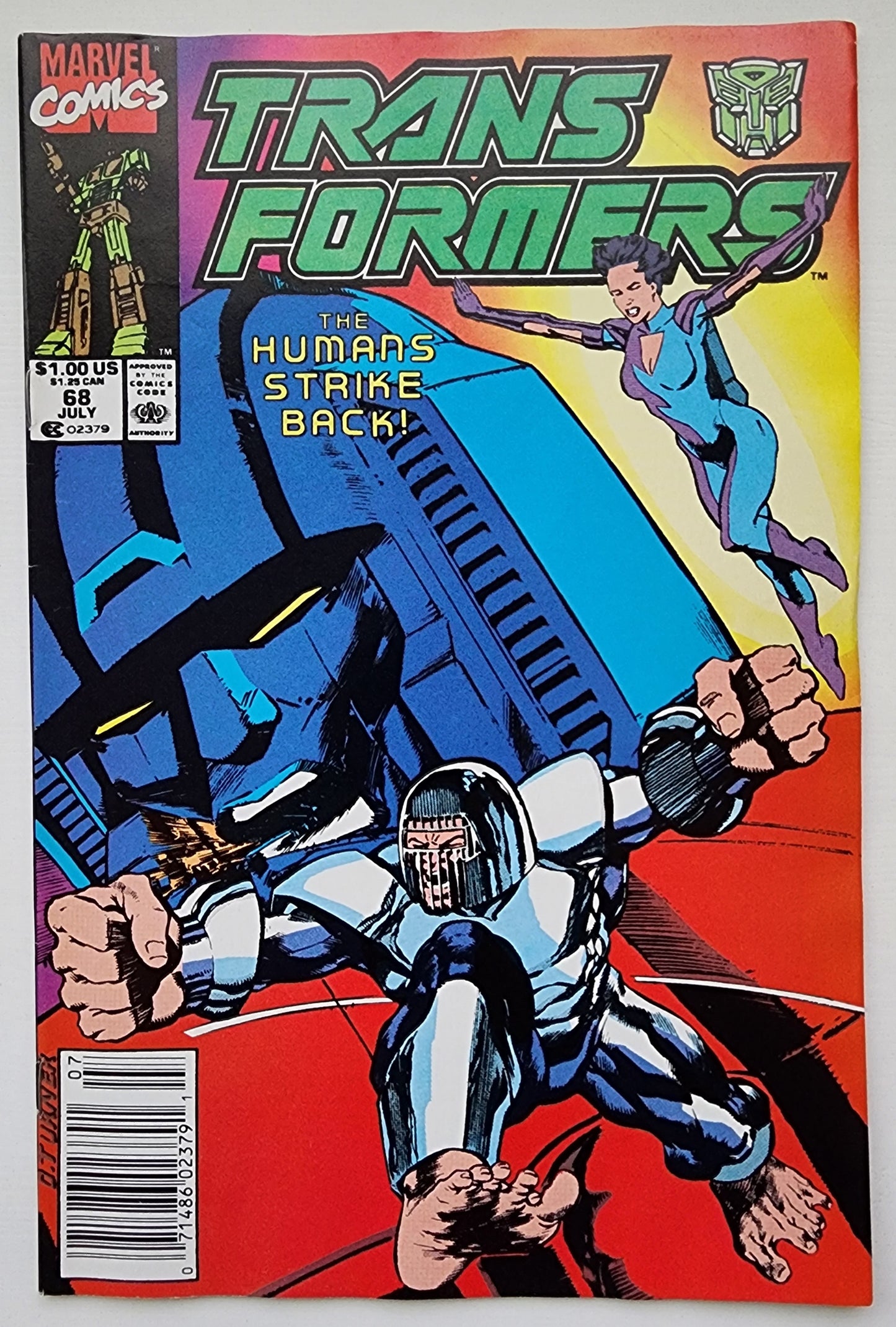 TRANSFORMERS #68 1990 (1ST APP NEW-KNIGHTS) NEWSSTAND Transformers MARVEL COMICS