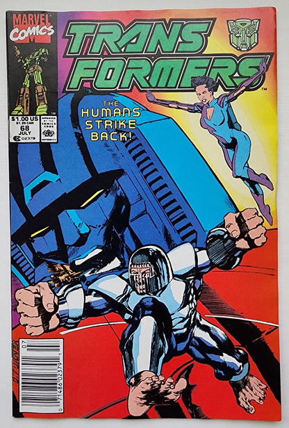 TRANSFORMERS #68 1990 (1ST APP NEW-KNIGHTS) NEWSSTAND Transformers MARVEL COMICS