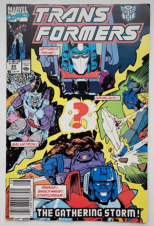 TRANSFORMERS #69 1990 NEWSSTAND Transformers MARVEL COMICS