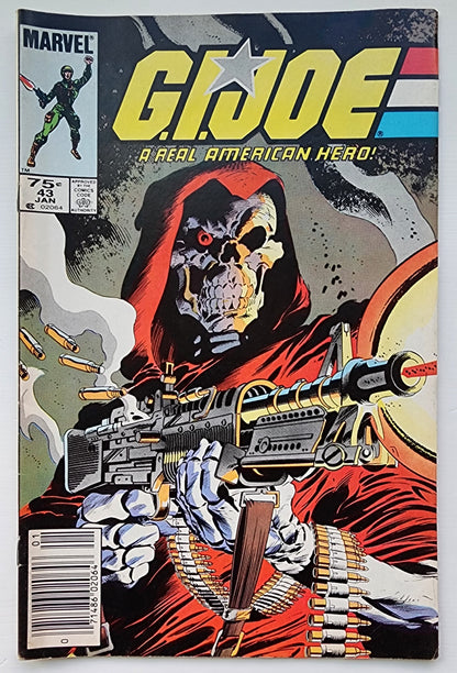 GI JOE A REAL AMERICAN HERO #43 1986 (1ST APP SCRAP-IRON) NEWSSTAND GI Joe MARVEL COMICS