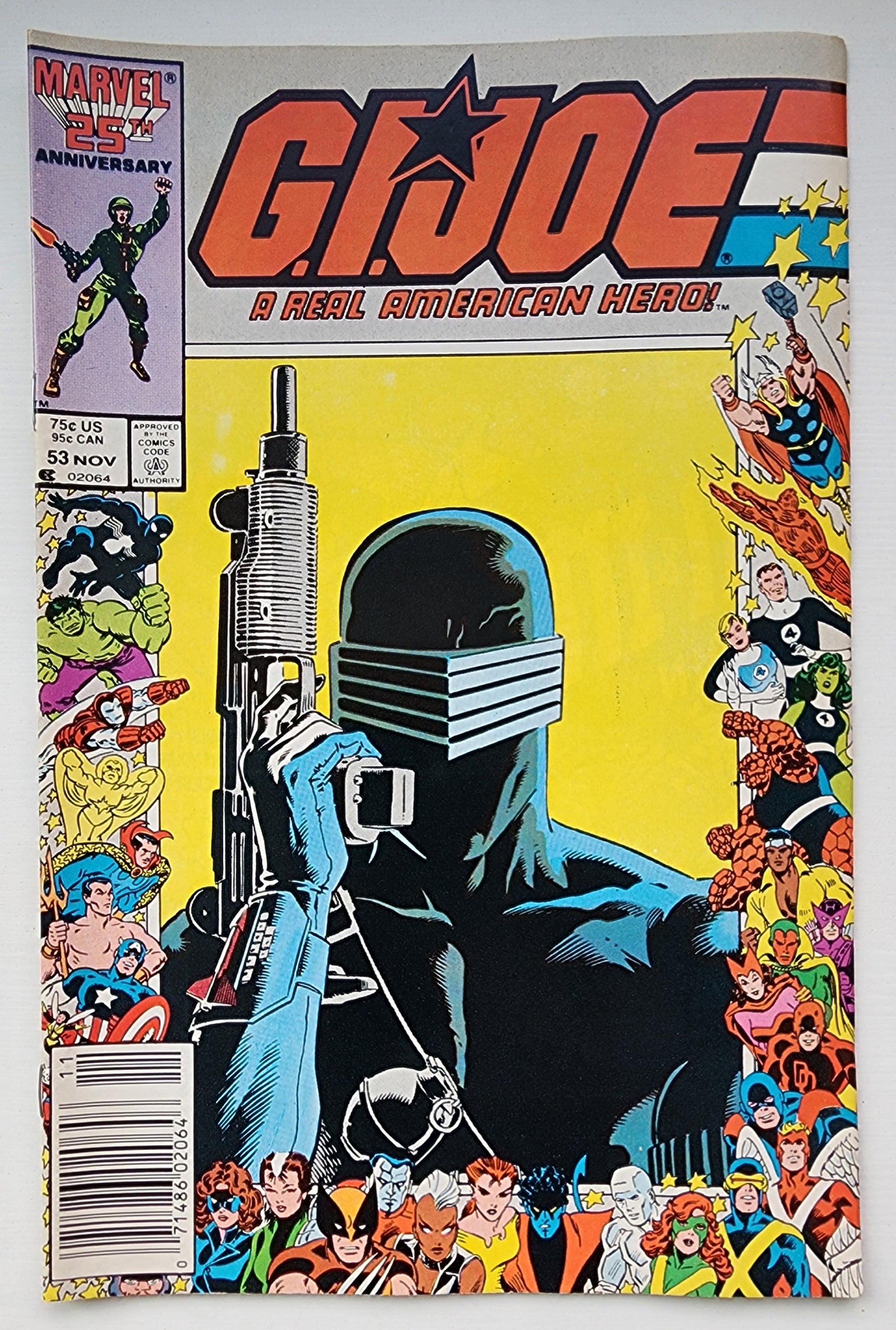 GI JOE A REAL AMERICAN HERO #53 1986 NEWSSTAND GI Joe MARVEL COMICS