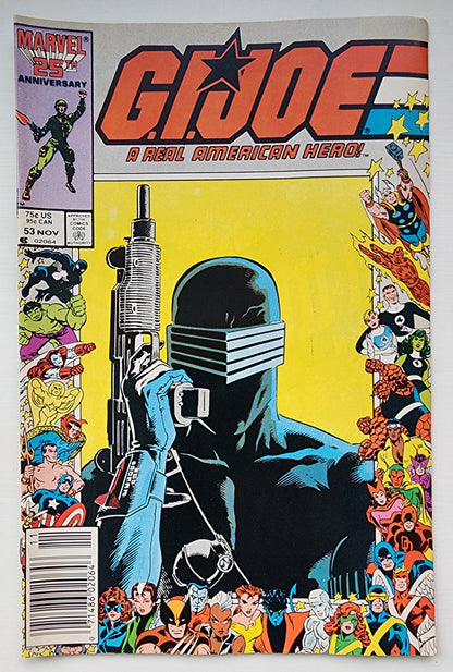 GI JOE A REAL AMERICAN HERO #53 1986 NEWSSTAND GI Joe MARVEL COMICS