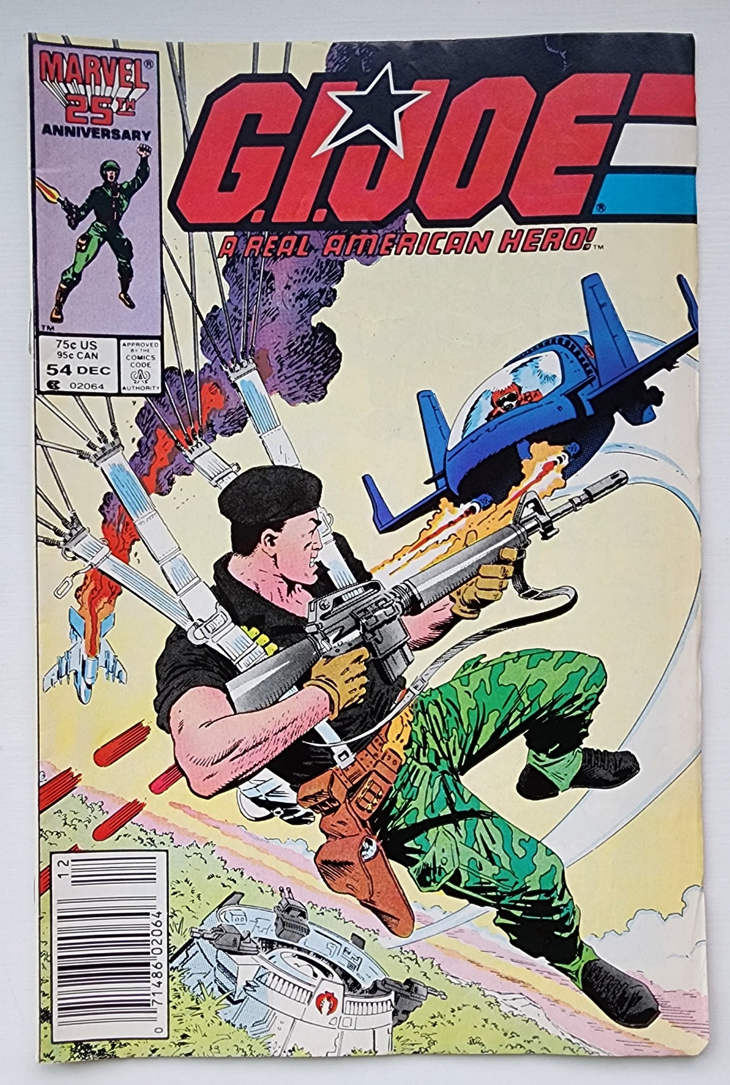GI JOE A REAL AMERICAN HERO #54 1986 (1ST APP GENERAL HOLLINGSWORTH) NEWSSTAND GI Joe MARVEL COMICS
