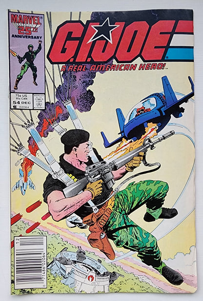 GI JOE A REAL AMERICAN HERO #54 1986 (1ST APP GENERAL HOLLINGSWORTH) NEWSSTAND GI Joe MARVEL COMICS