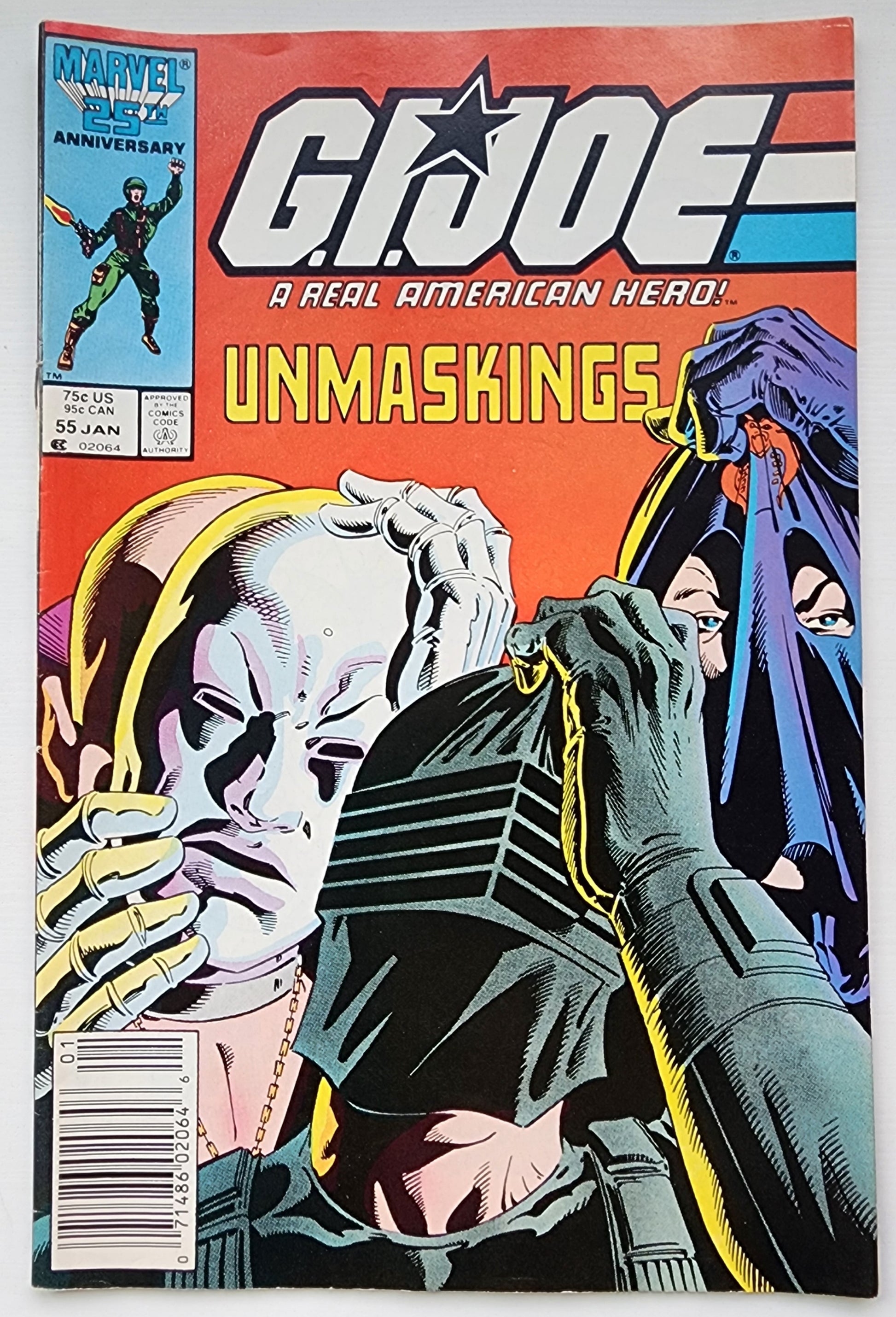 GI JOE A REAL AMERICAN HERO #55 1987 NEWSSTAND GI Joe MARVEL COMICS