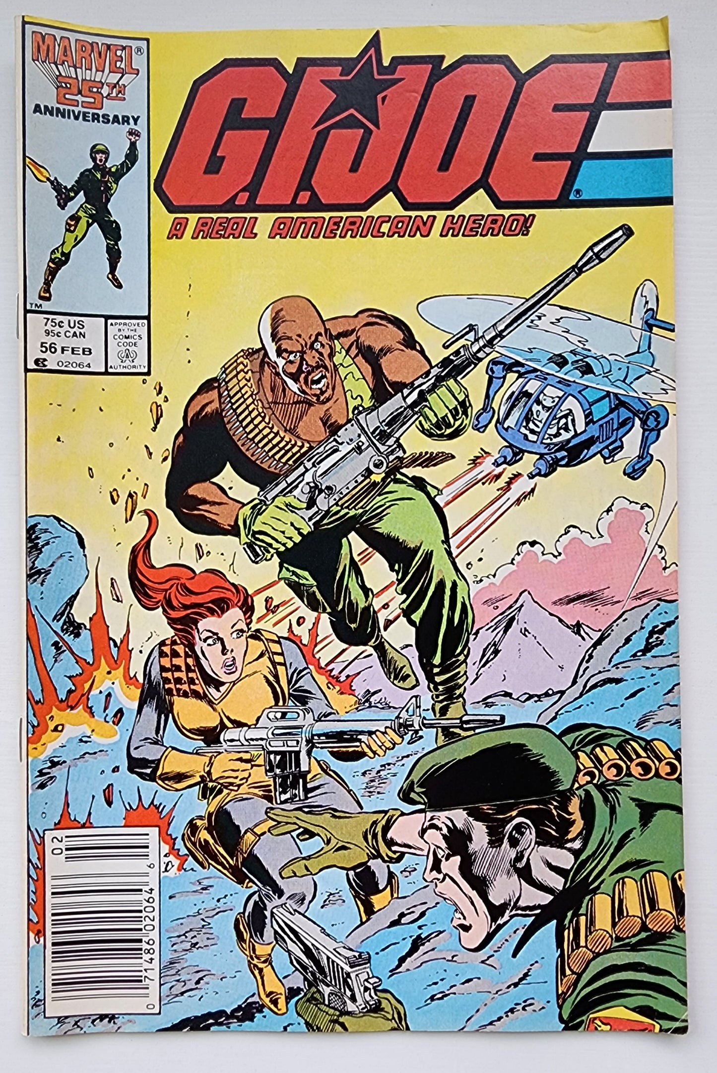 GI JOE A REAL AMERICAN HERO #56 1987 NEWSSTAND GI Joe MARVEL COMICS