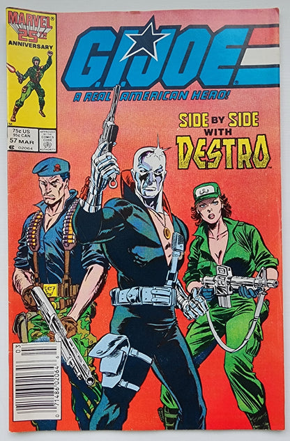 GI JOE A REAL AMERICAN HERO #57 1987 NEWSSTAND GI Joe MARVEL COMICS