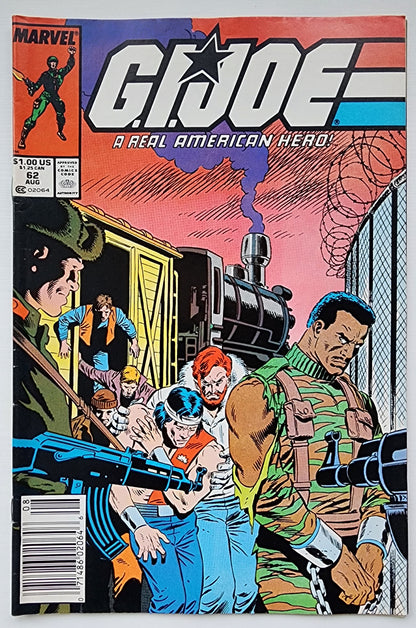 GI JOE A REAL AMERICAN HERO #62 1987 NEWSSTAND GI Joe MARVEL COMICS