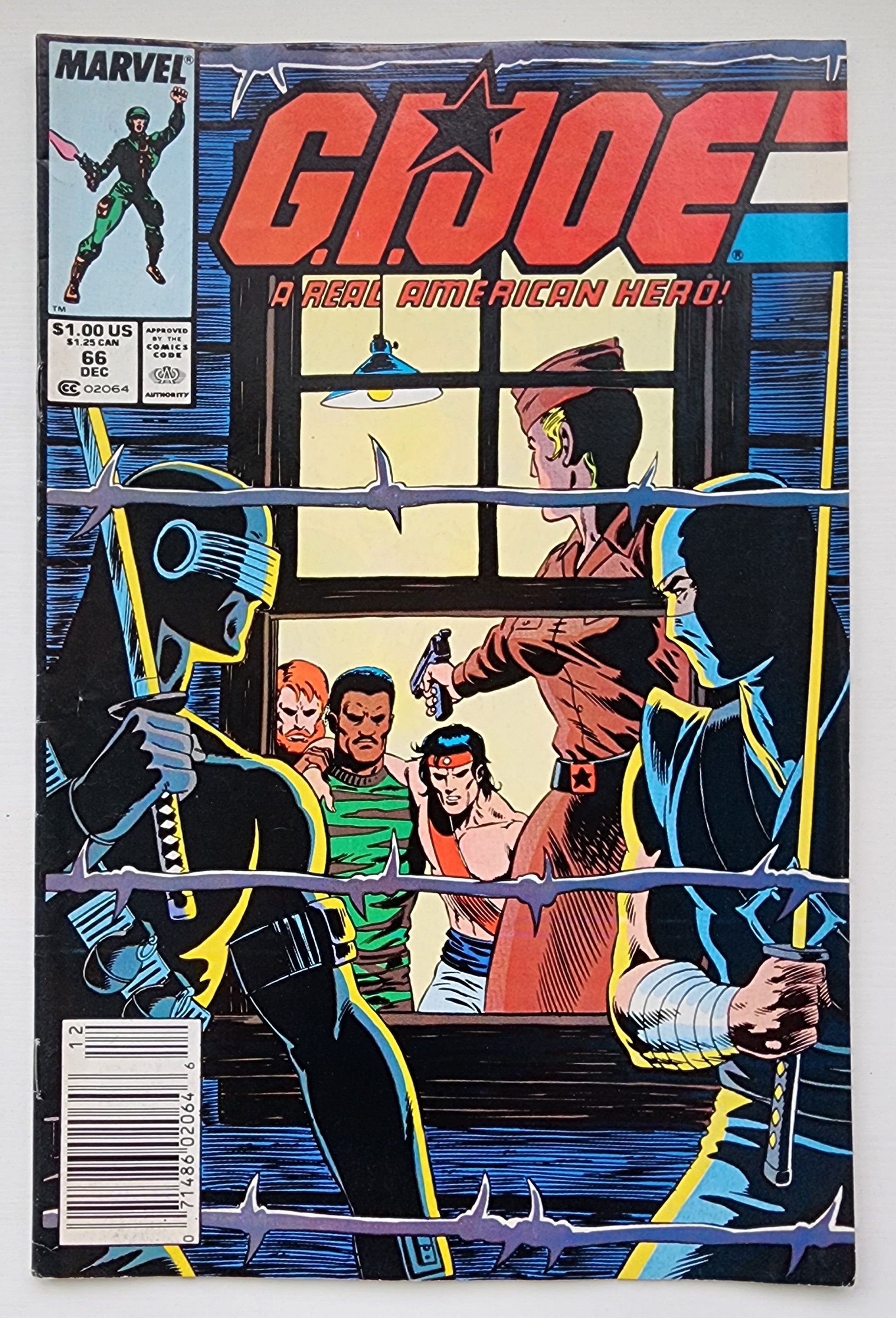 GI JOE A REAL AMERICAN HERO #66 1987 NEWSSTAND GI Joe MARVEL COMICS