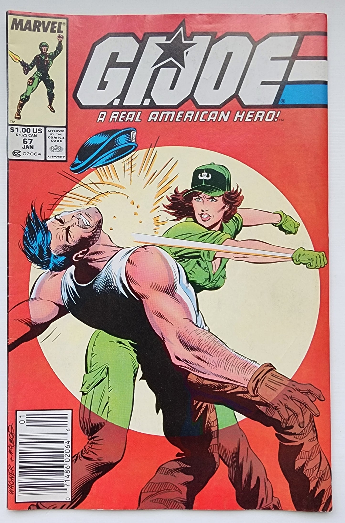 GI JOE A REAL AMERICAN HERO #67 1988 NEWSSTAND GI Joe MARVEL COMICS