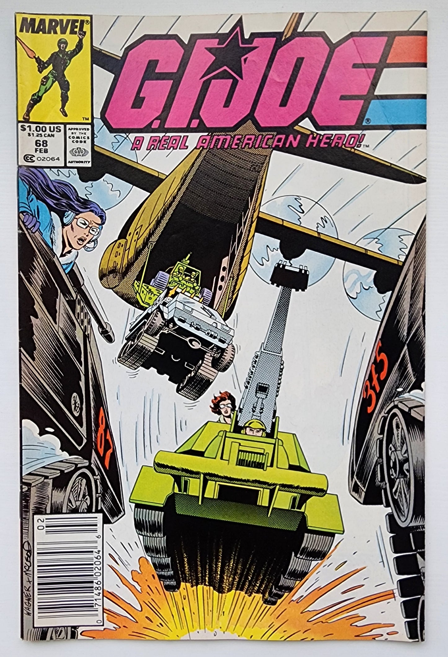 GI JOE A REAL AMERICAN HERO #68 1988 (1ST APP BATTLE FORCE 2000) NEWSSTAND GI Joe MARVEL COMICS