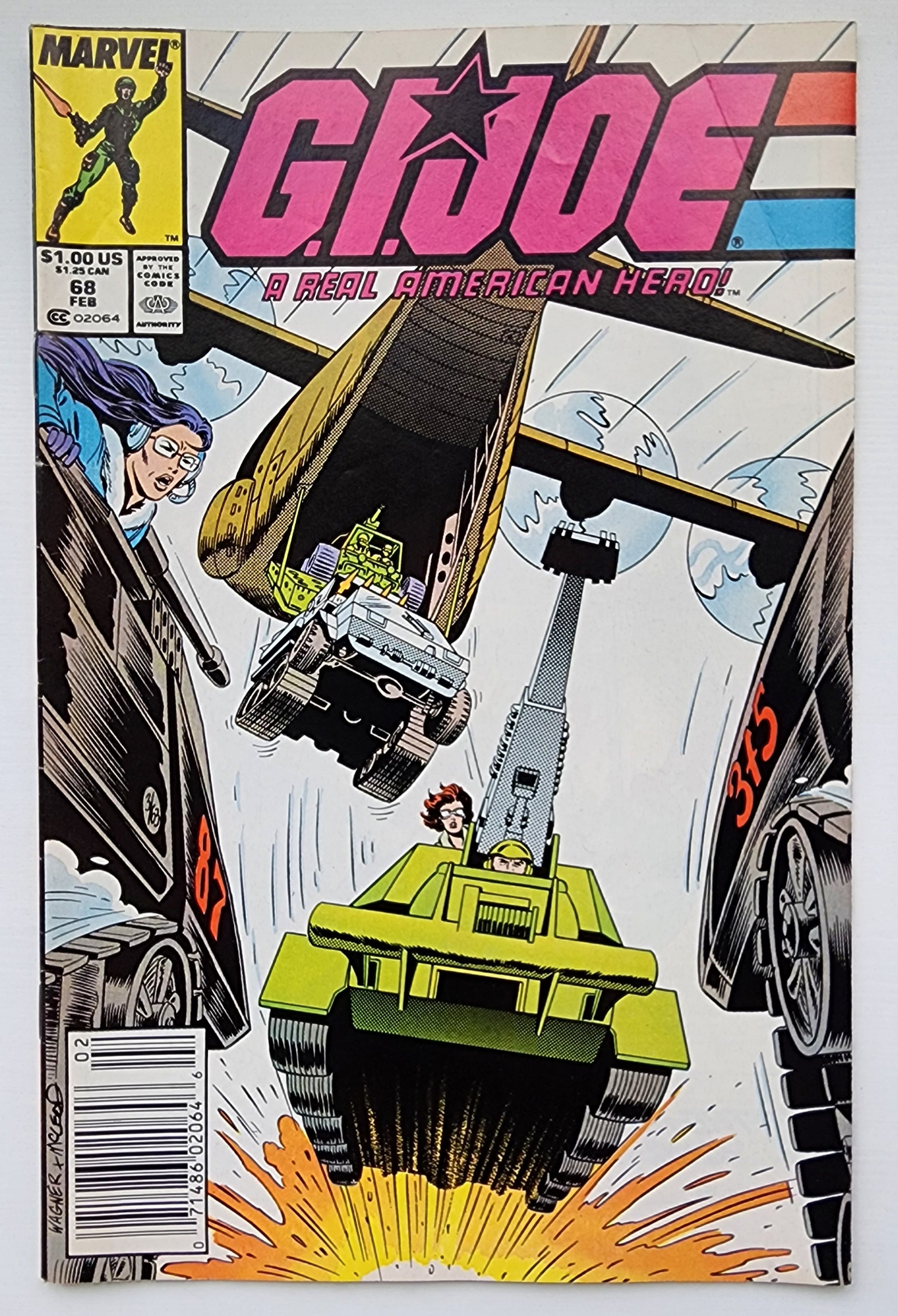 GI JOE A REAL AMERICAN HERO #68 1988 (1ST APP BATTLE FORCE 2000) NEWSSTAND GI Joe MARVEL COMICS