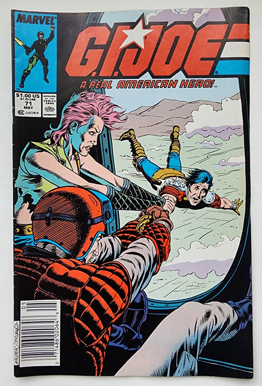 GI JOE A REAL AMERICAN HERO #71 1988 NEWSSTAND GI Joe MARVEL COMICS