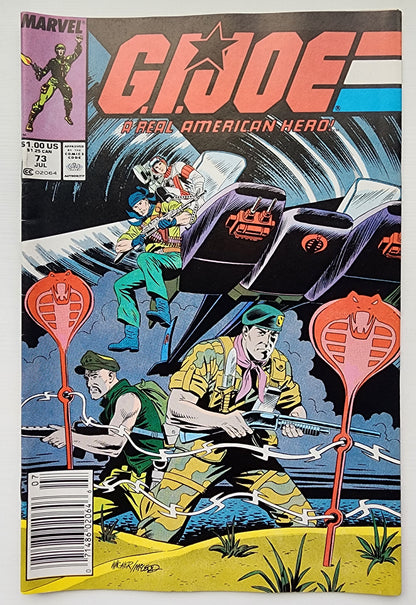 GI JOE A REAL AMERICAN HERO #73 1988 (1ST APP SNEAK PEAK) NEWSSTAND GI Joe MARVEL COMICS