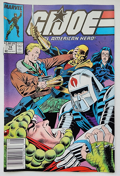 GI JOE A REAL AMERICAN HERO #74 1988 NEWSSTAND GI Joe MARVEL COMICS