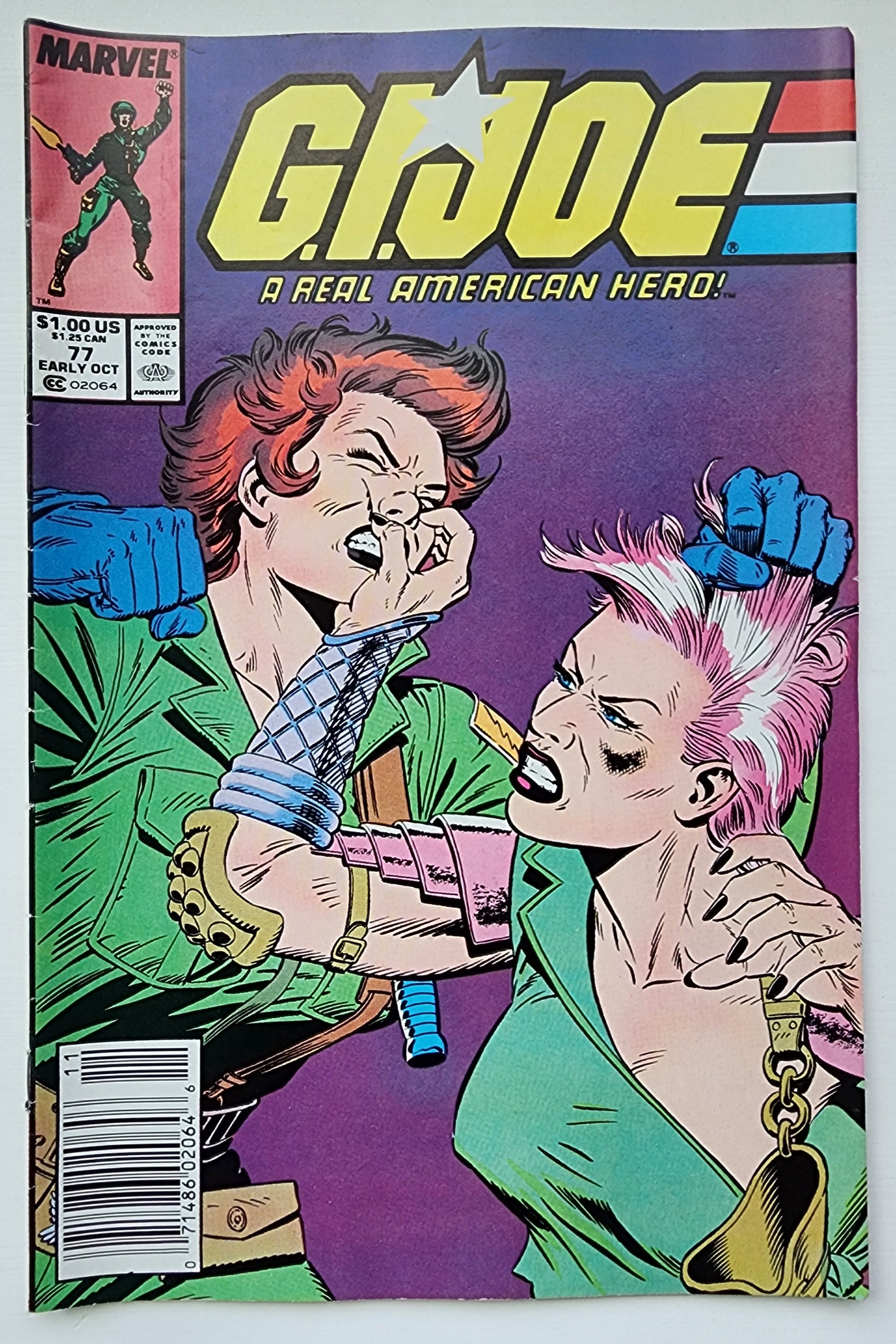 GI JOE A REAL AMERICAN HERO #77 1988 NEWSSTAND GI Joe MARVEL COMICS