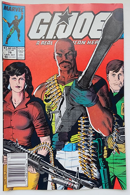 GI JOE A REAL AMERICAN HERO #78 1988 NEWSSTAND GI Joe MARVEL COMICS