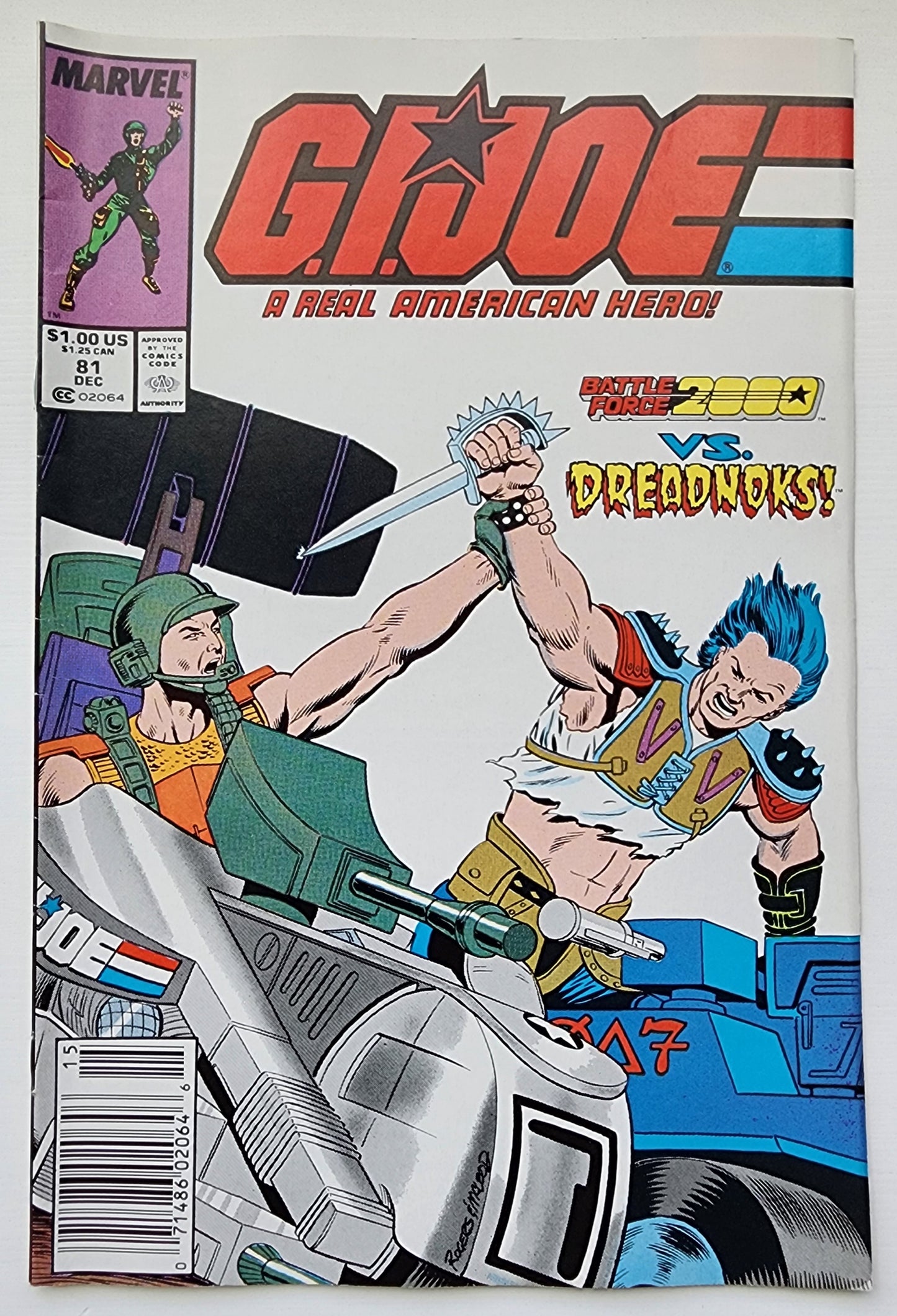 GI JOE A REAL AMERICAN HERO #81 1988 NEWSSTAND GI Joe MARVEL COMICS