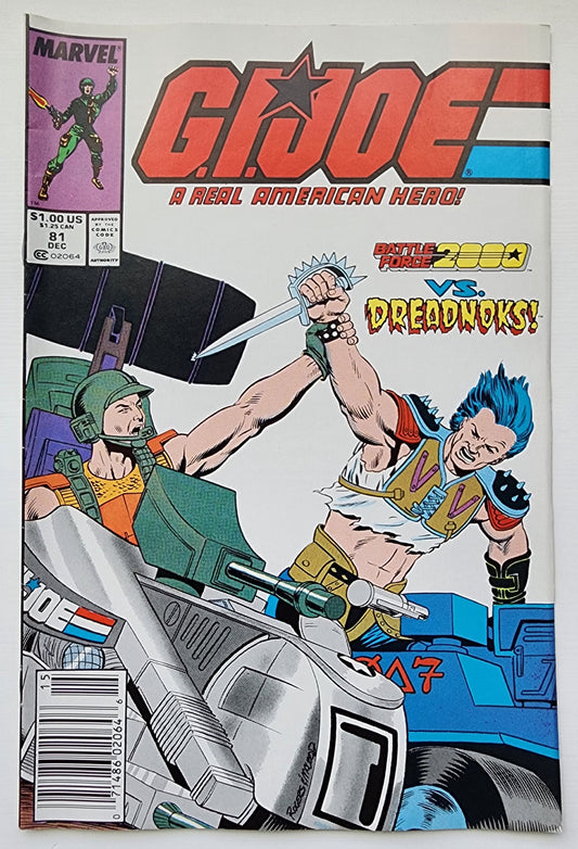 GI JOE A REAL AMERICAN HERO #81 1988 NEWSSTAND GI Joe MARVEL COMICS