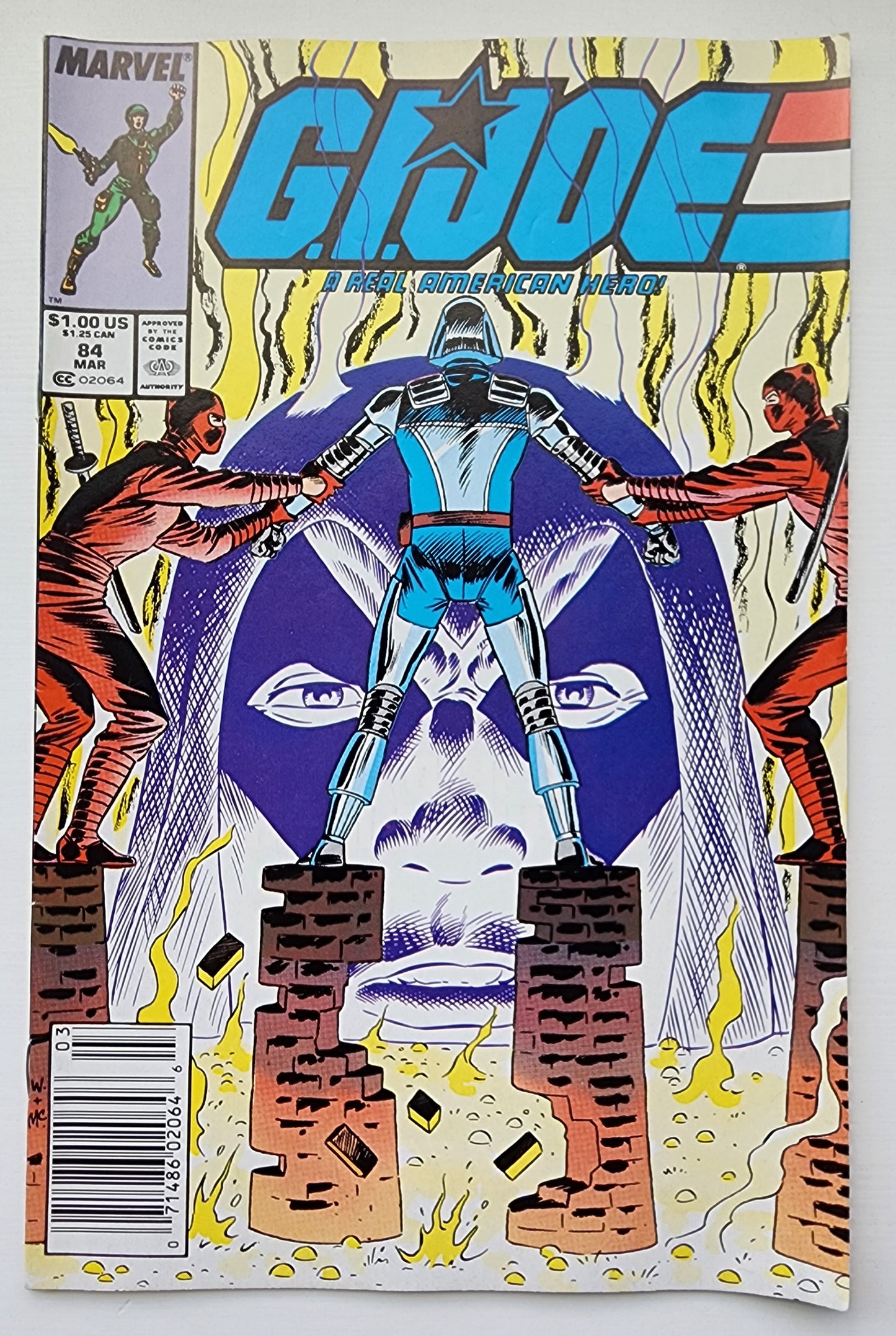 GI JOE A REAL AMERICAN HERO #84 1989 (ORIGIN COBRA COMMANDER) NEWSSTAND GI Joe MARVEL COMICS