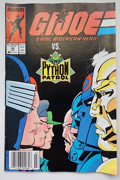 GI JOE A REAL AMERICAN HERO #88 1989 NEWSSTAND GI Joe MARVEL COMICS