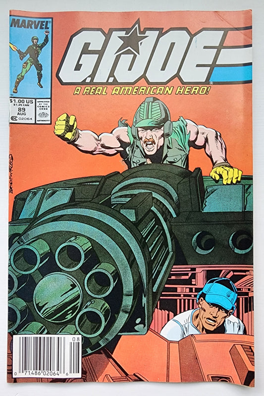 GI JOE A REAL AMERICAN HERO #89 1989 NEWSSTAND GI Joe MARVEL COMICS