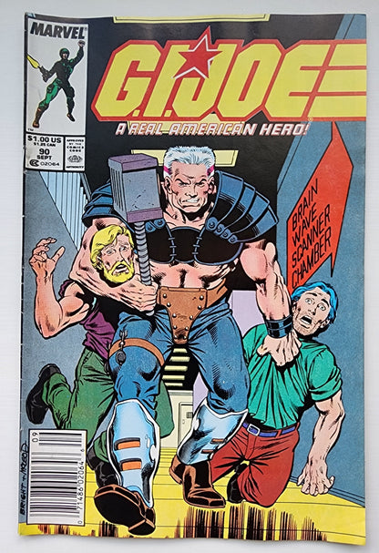 GI JOE A REAL AMERICAN HERO #90 1989 NEWSSTAND GI Joe MARVEL COMICS