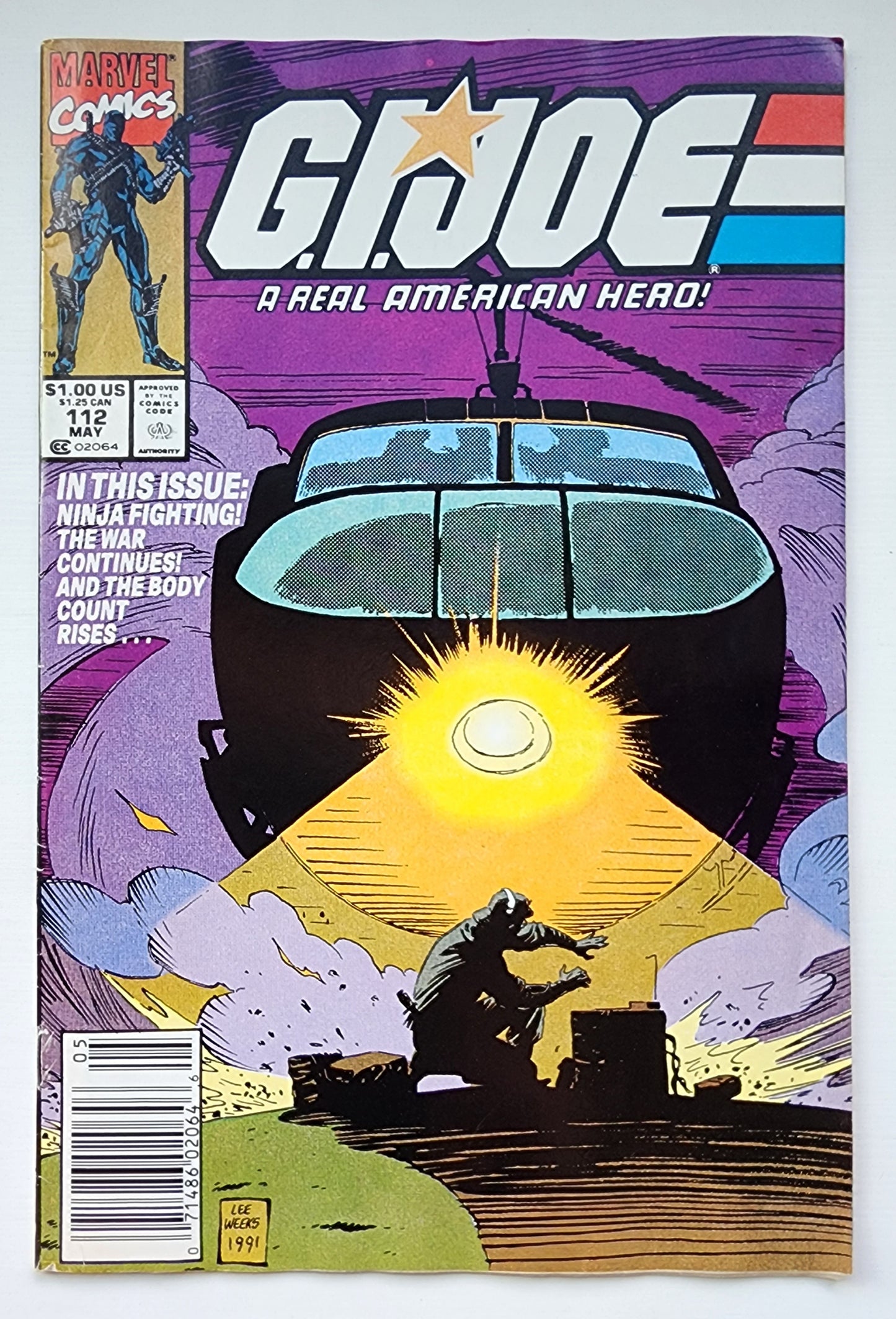 GI JOE A REAL AMERICAN HERO #112 1991 NEWSSTAND GI Joe MARVEL COMICS