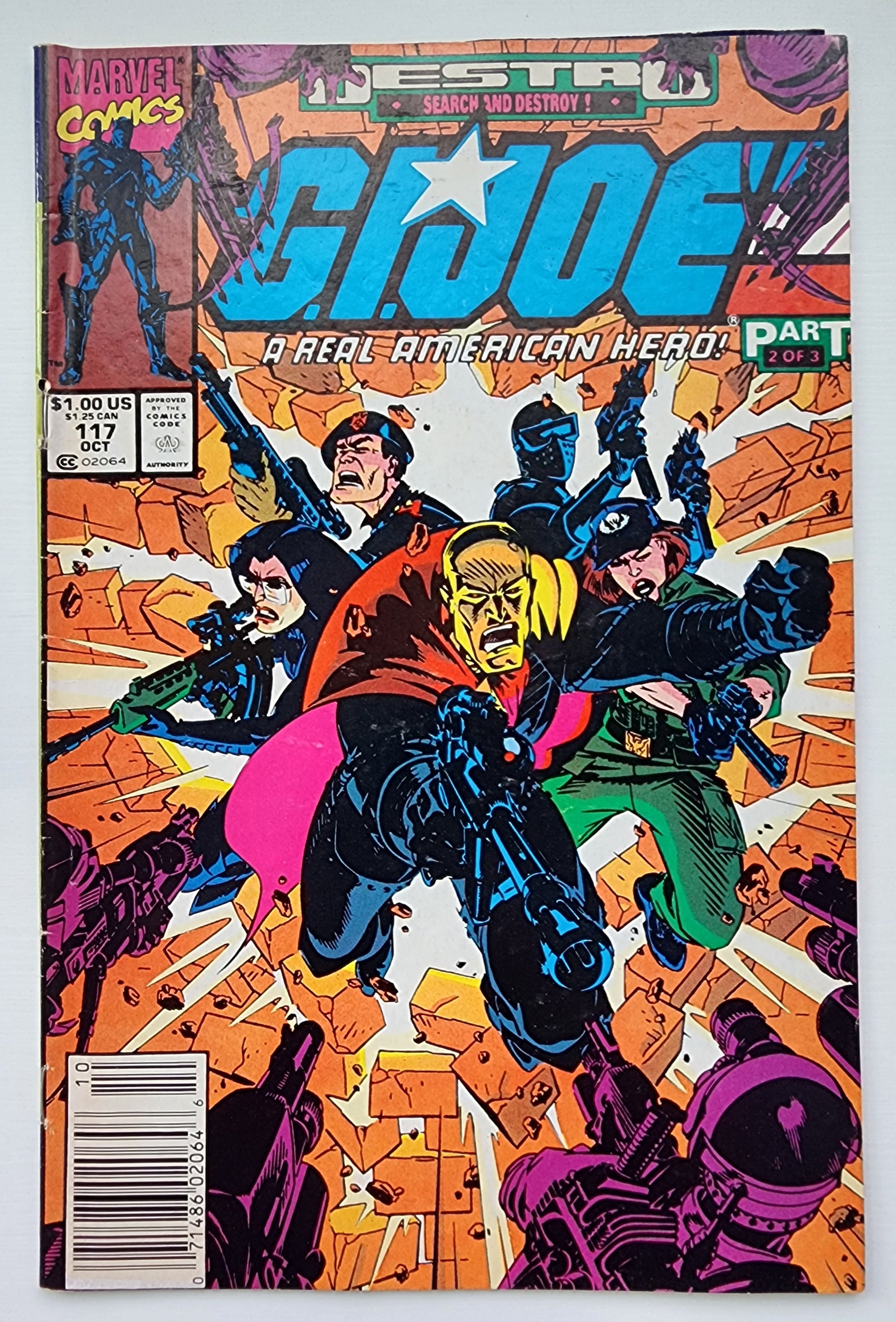 GI JOE A REAL AMERICAN HERO #117 1991 NEWSSTAND GI Joe MARVEL COMICS
