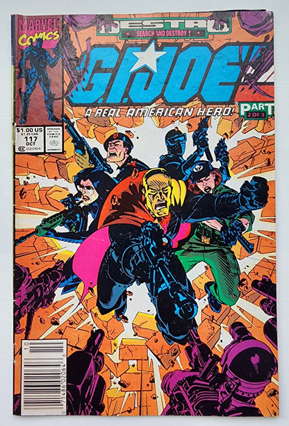 GI JOE A REAL AMERICAN HERO #117 1991 NEWSSTAND GI Joe MARVEL COMICS