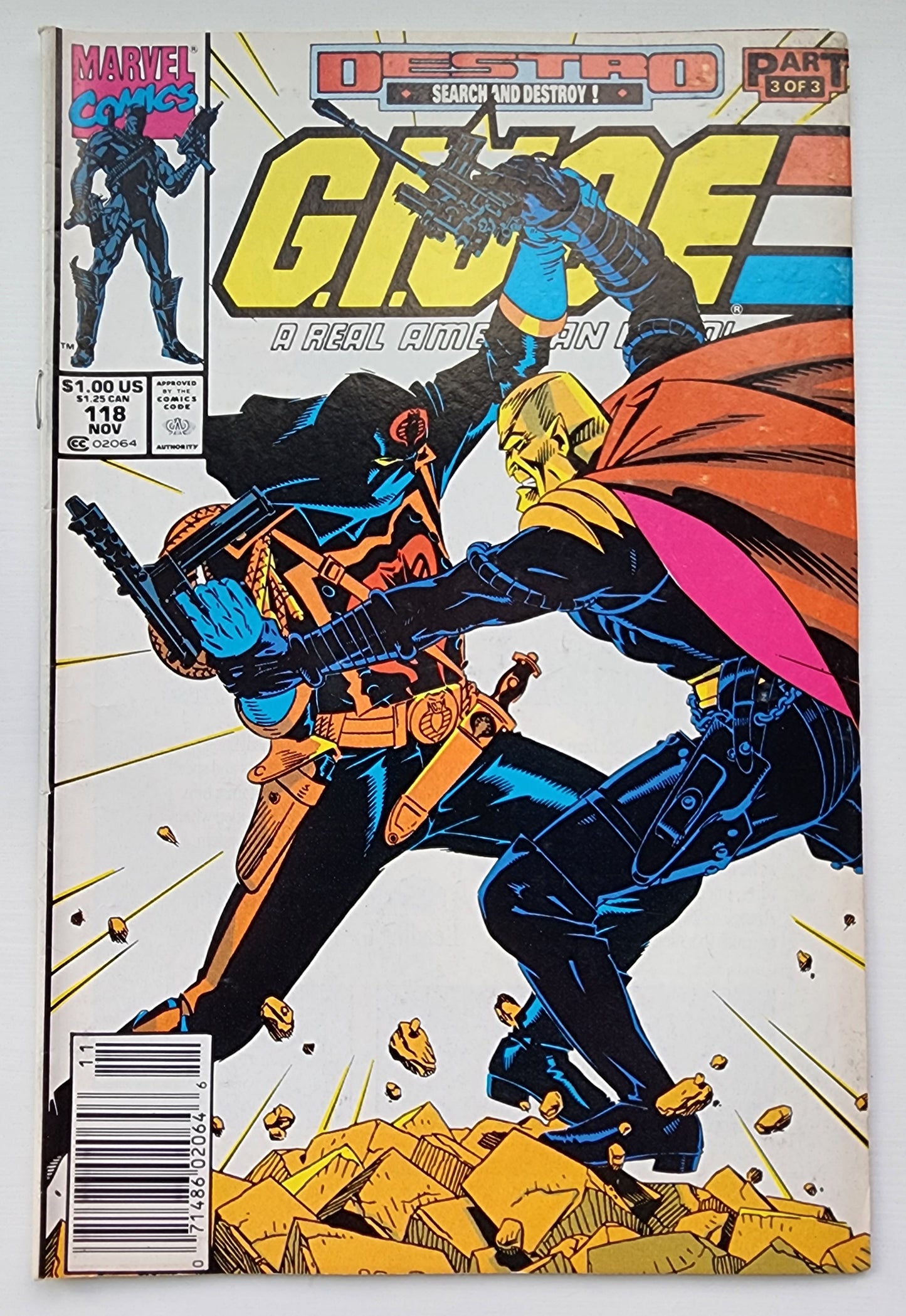 GI JOE A REAL AMERICAN HERO #118 1991 NEWSSTAND GI Joe MARVEL COMICS