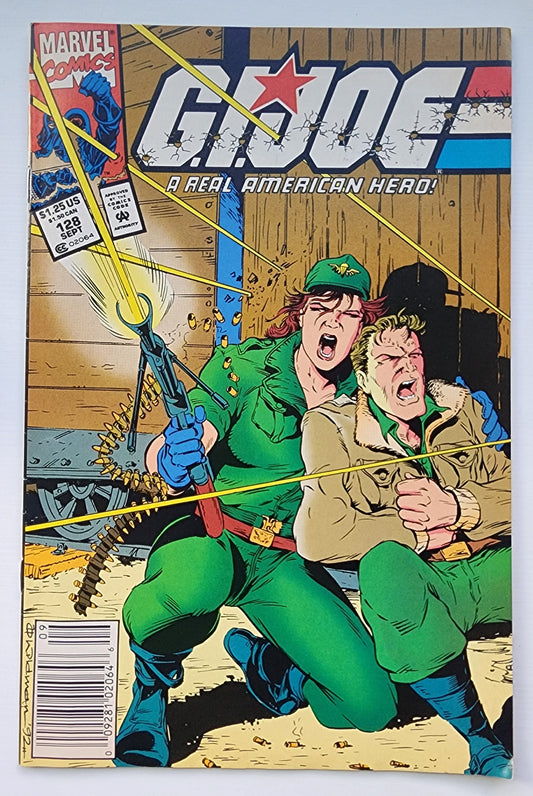 GI JOE A REAL AMERICAN HERO #128 1992 NEWSSTAND GI Joe MARVEL COMICS