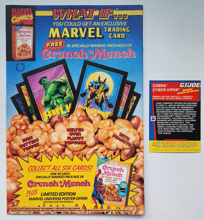 GI JOE A REAL AMERICAN HERO #138 1992 (OPEN POLYBAG WITH TRADING CARD) NEWSSTAND GI Joe MARVEL COMICS