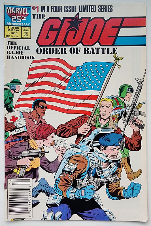 GI JOE ORDER OF BATTLE #1 1986 NEWSSTAND GI Joe MARVEL COMICS