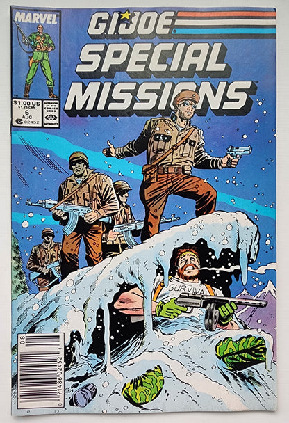 GI JOE SPECIAL MISSIONS #6 1986 NEWSSTAND GI Joe MARVEL COMICS
