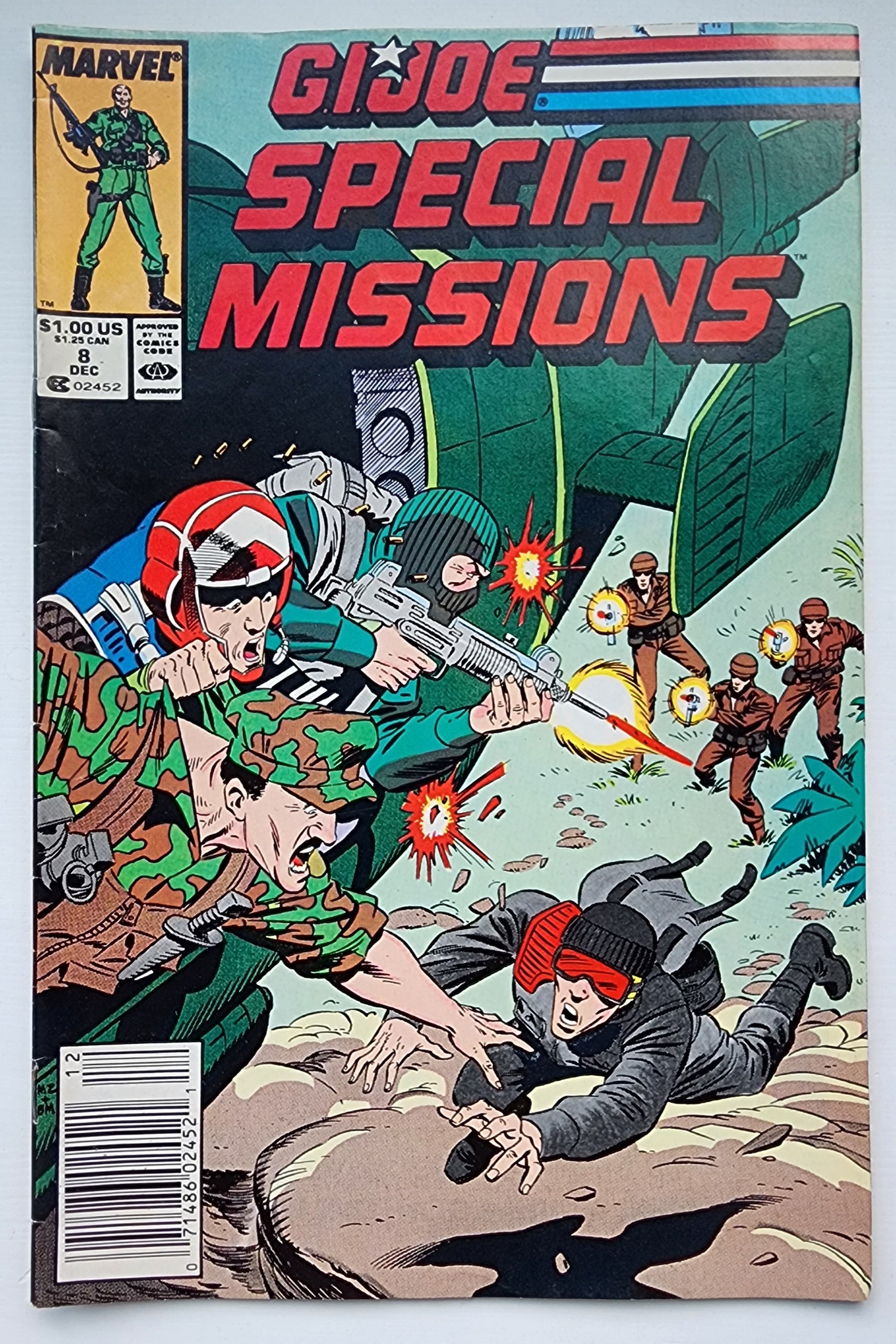 GI JOE SPECIAL MISSIONS #8 1986 NEWSSTAND GI Joe MARVEL COMICS