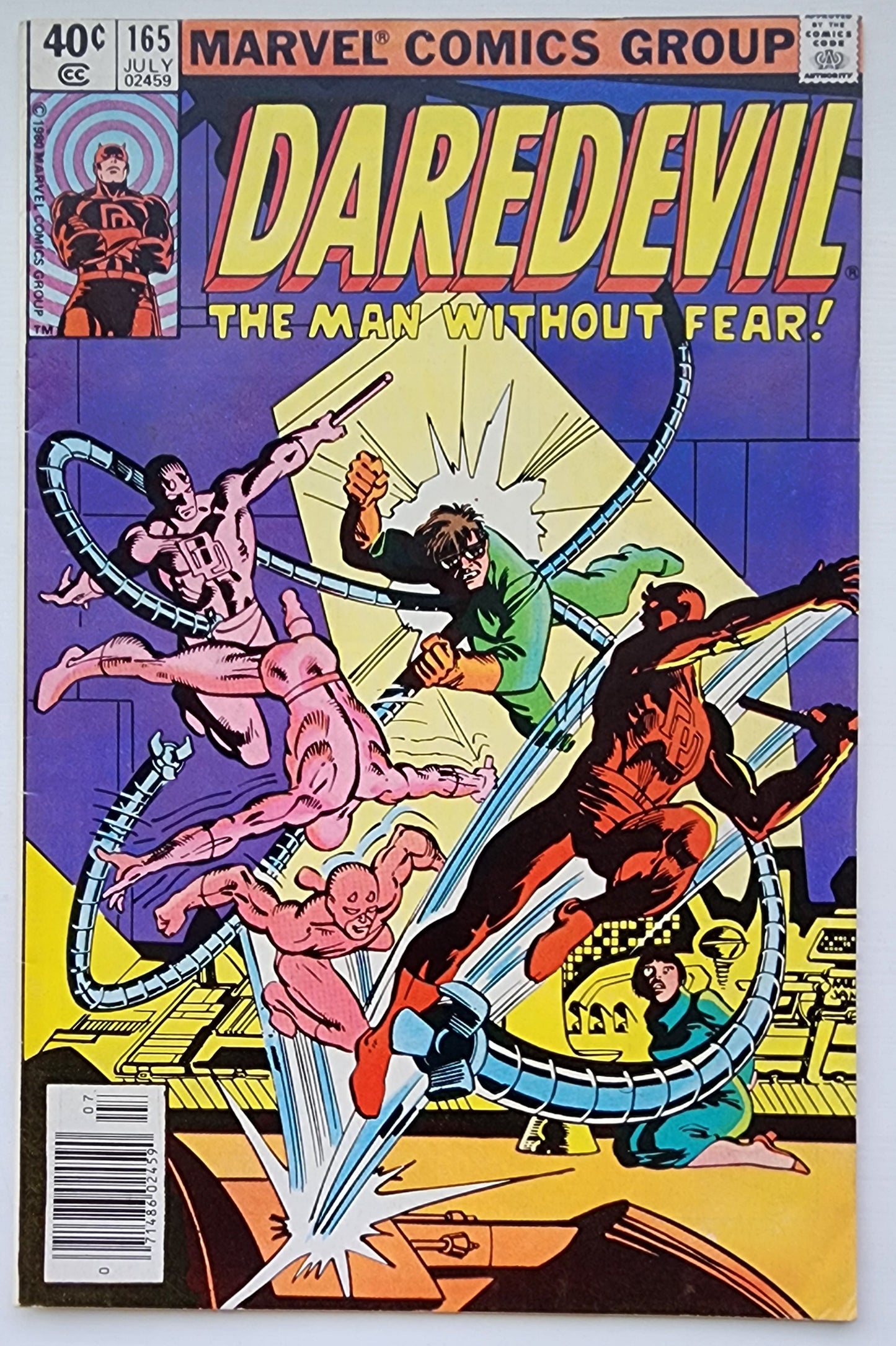 DAREDEVIL #165 1980 NEWSSTAND [S1] Daredevil MARVEL COMICS