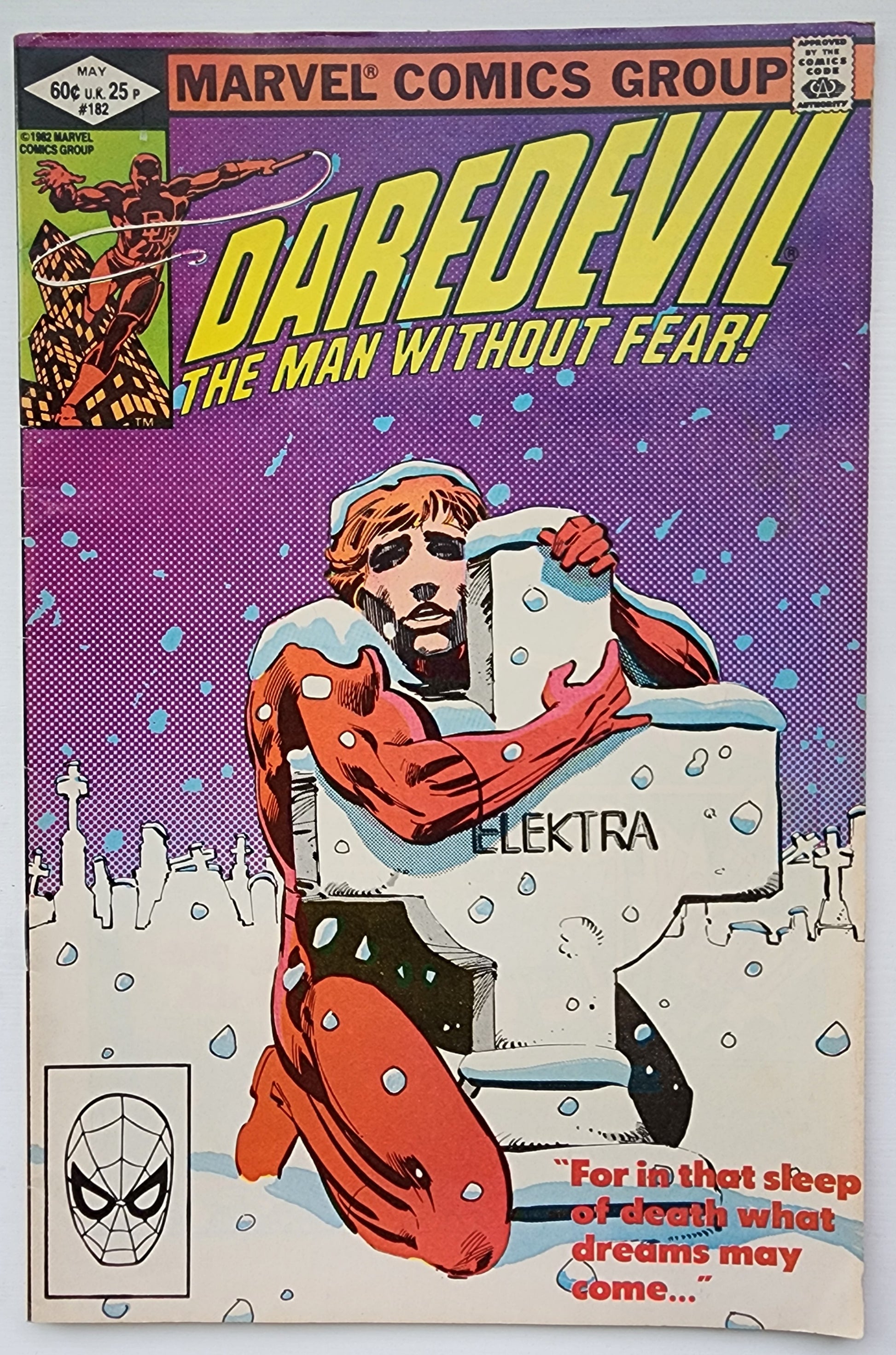 DAREDEVIL #182 1982 [S1] Daredevil MARVEL COMICS
