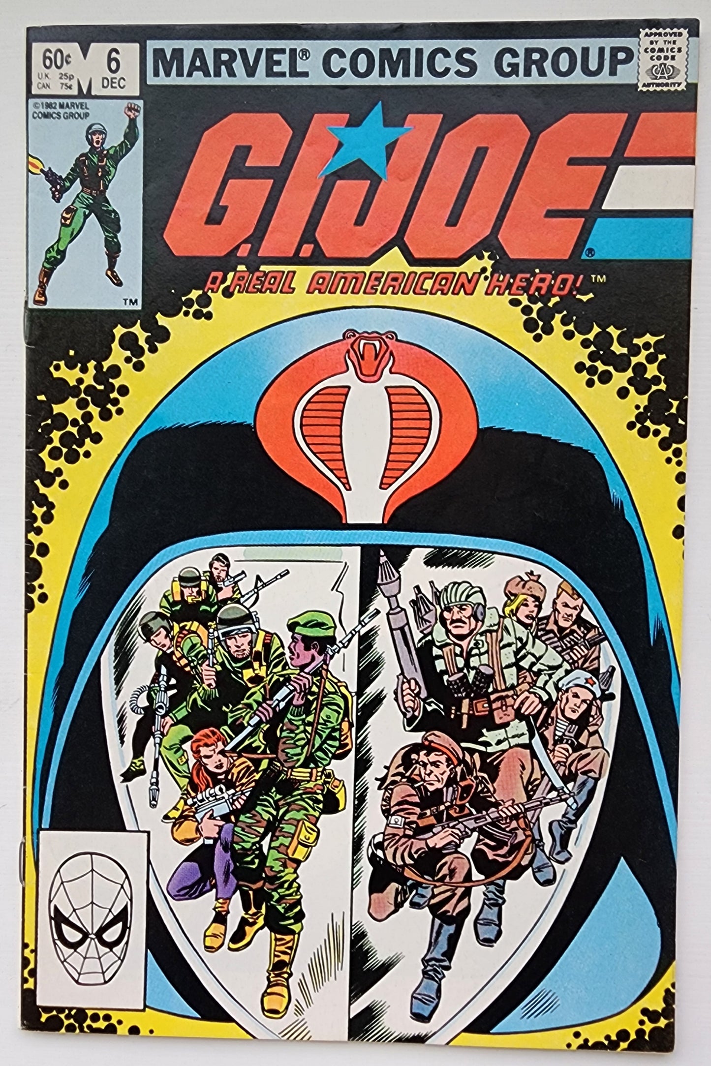 GI JOE A REAL AMERICAN HERO #6 1982 (1ST APP OKTOBER GUARD) GI Joe MARVEL COMICS
