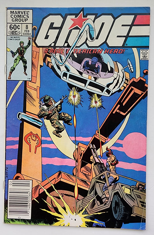 GI JOE A REAL AMERICAN HERO #8 1983 GI Joe MARVEL COMICS