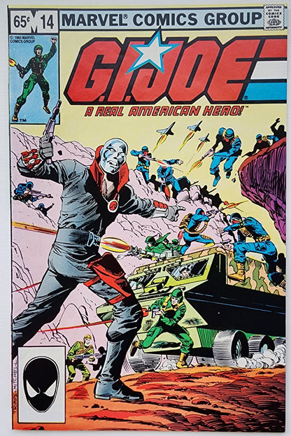 GI JOE A REAL AMERICAN HERO #14 2ND PRINT 1983 (1ST FULL APP DESTRO. 1ST APP ACE) GI Joe MARVEL COMICS