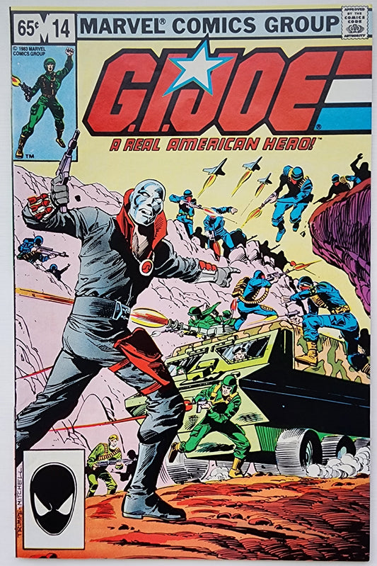 GI JOE A REAL AMERICAN HERO #14 2ND PRINT 1983 (1ST FULL APP DESTRO. 1ST APP ACE) GI Joe MARVEL COMICS