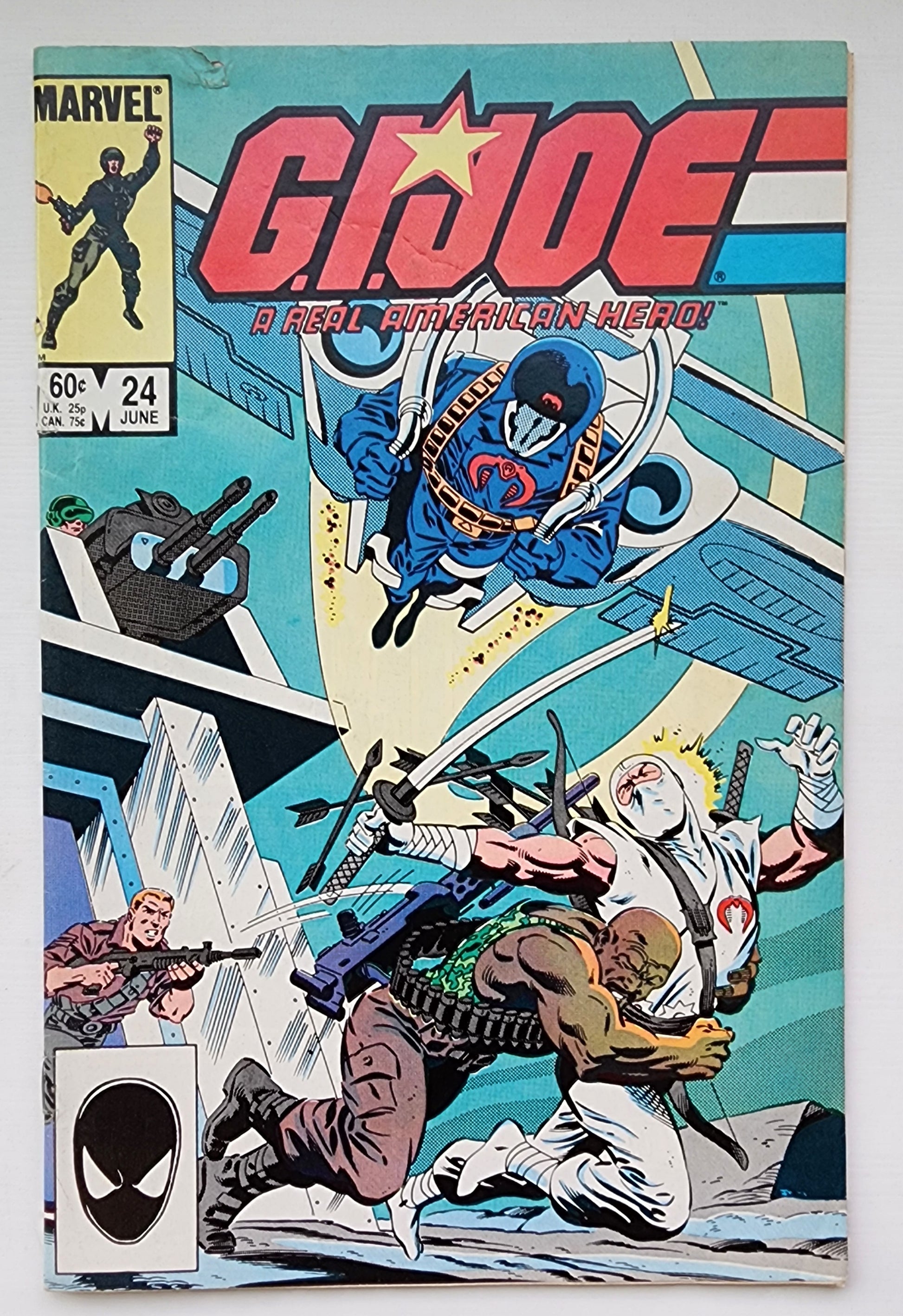 GI JOE A REAL AMERICAN HERO #24 1984 (1ST APP FIREFLY& WILD WEASEL. ZARTAN CAMEO) GI Joe MARVEL COMICS