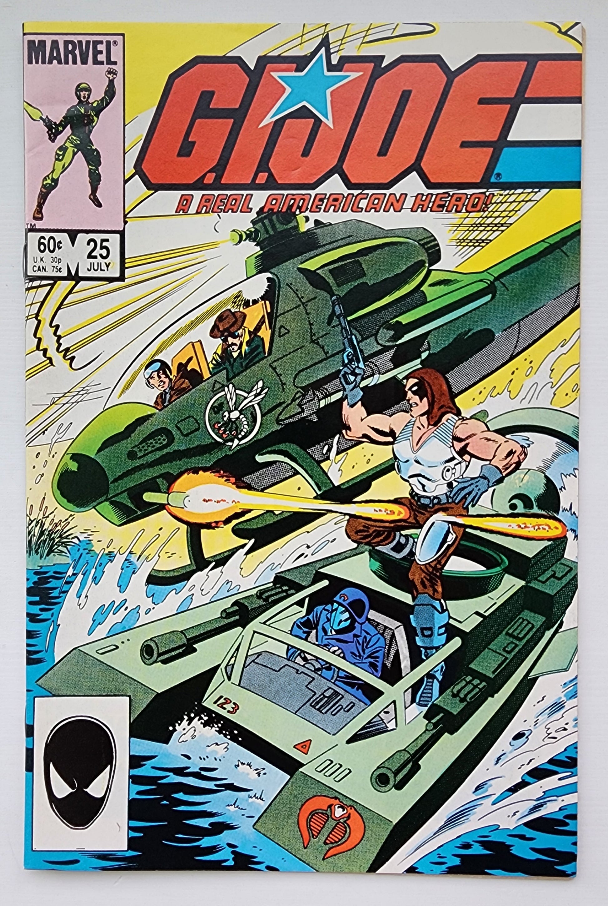 GI JOE A REAL AMERICAN HERO #25 1984 (1ST APP ZARTAN, CUTTER, JUNKYARD, MUTT, DEEP SIX, BUZZER, RIPPER, & TORCH) GI Joe MARVEL COMICS