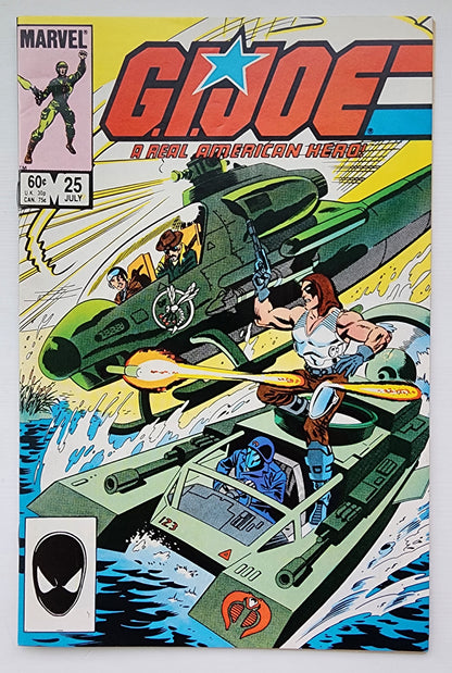 GI JOE A REAL AMERICAN HERO #25 1984 (1ST APP ZARTAN, CUTTER, JUNKYARD, MUTT, DEEP SIX, BUZZER, RIPPER, & TORCH) GI Joe MARVEL COMICS