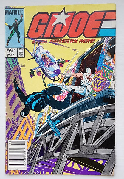 GI JOE A REAL AMERICAN HERO #27 1984 NEWSSTAND GI Joe MARVEL COMICS