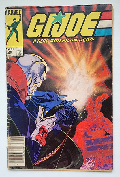 GI JOE A REAL AMERICAN HERO #29 1984 (1ST APP CRIMSON GUARD) NEWSSTAND [J1] GI Joe MARVEL COMICS