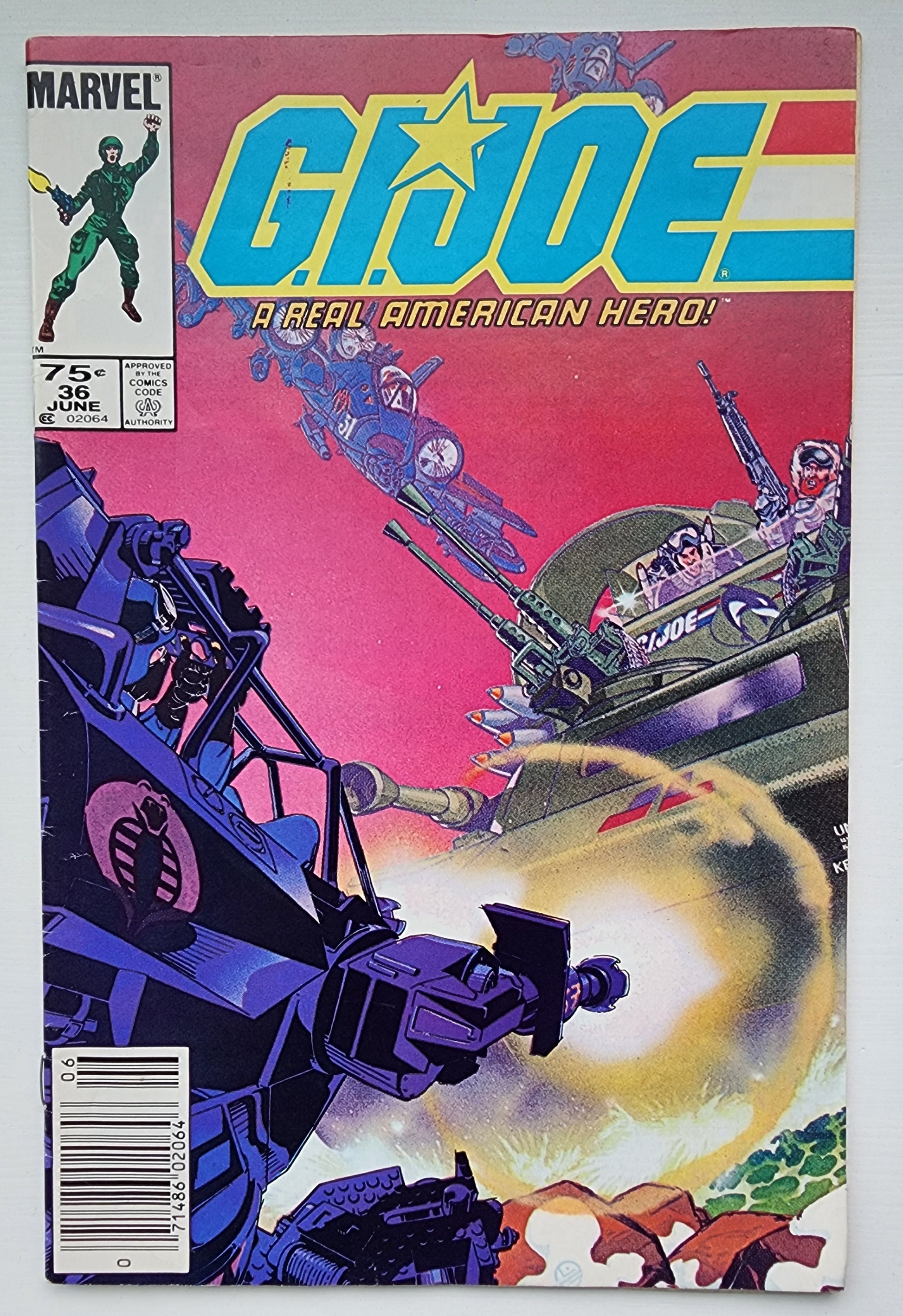 GI JOE A REAL AMERICAN HERO #36 1985 GI Joe MARVEL COMICS